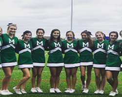 She was in the cheerleading team of her high school.